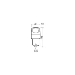 P21W 24V BA15s 540/260lm 6.500K ΔΙΠΛΗΣ ΠΟΛΙΚΟΤΗΤΑΣ LED CAN-BUS PRO-USER SERIES 24V 2ΤΕΜ.