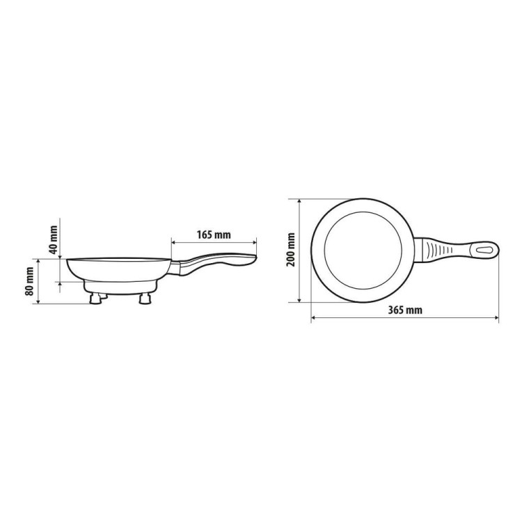 ΤΗΓΑΝΙ ΗΛΕΚΤΡΙΚΟ ELECTRIC FRYING PAN 24V 270W 13A Φ20cm 360ml ΜΕ ΦΙΣ ΑΝΑΠΤΗΡΑ LAMPA - 1 ΤΕΜ.