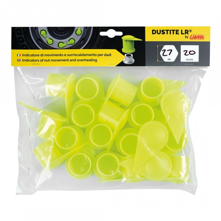 ΚΑΠΑΚΙΑ ΔΕΙΚΤΕΣ ΠΑΞΙΜΑΔΙΩΝ 27mm DUSTITE LR ΓΙΑ ΟΠΤΙΚΟ ΕΛΕΓΧΟ ΧΑΛΑΡΩΣΗΣ ΚΑΙ ΞΕΒΙΔΩΜΑΤΟΣ - 20 ΤΕΜ.