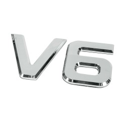 ΜΕΤΑΛΛΙΚΟ ΣΗΜΑ V6 165x92mm 1ΤΕΜ.