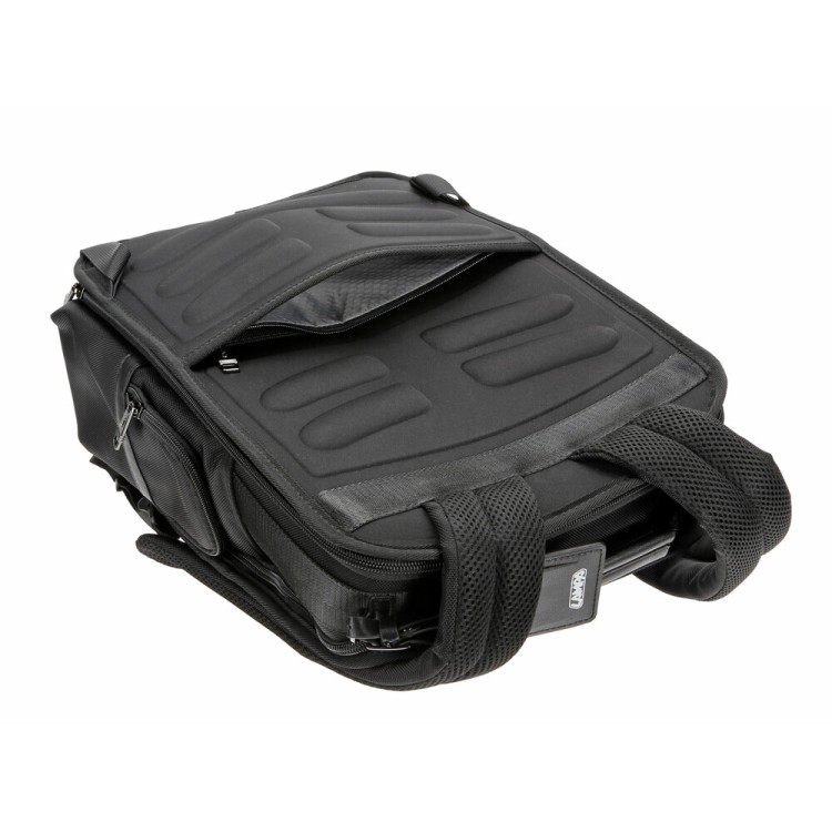 ΤΣΑΝΤΑ ΠΛΑΤΗΣ BACK PACK ZAINO BK-01 ΣΕ ΜΑΥΡΟ ΧΡΩΜΑ 32x45x22cm