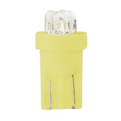 T10 W5W 12V W2,1x9,5d LED 4xFlux 3mm ΚΙΤΡΙΝΟ ΔΙΑΘΛΑΣΗΣ (ΚΑΡΦΩΤΟ ΑΚΑΛΥΚΟ) BLISTER 2ΤΕΜ. M-TECH