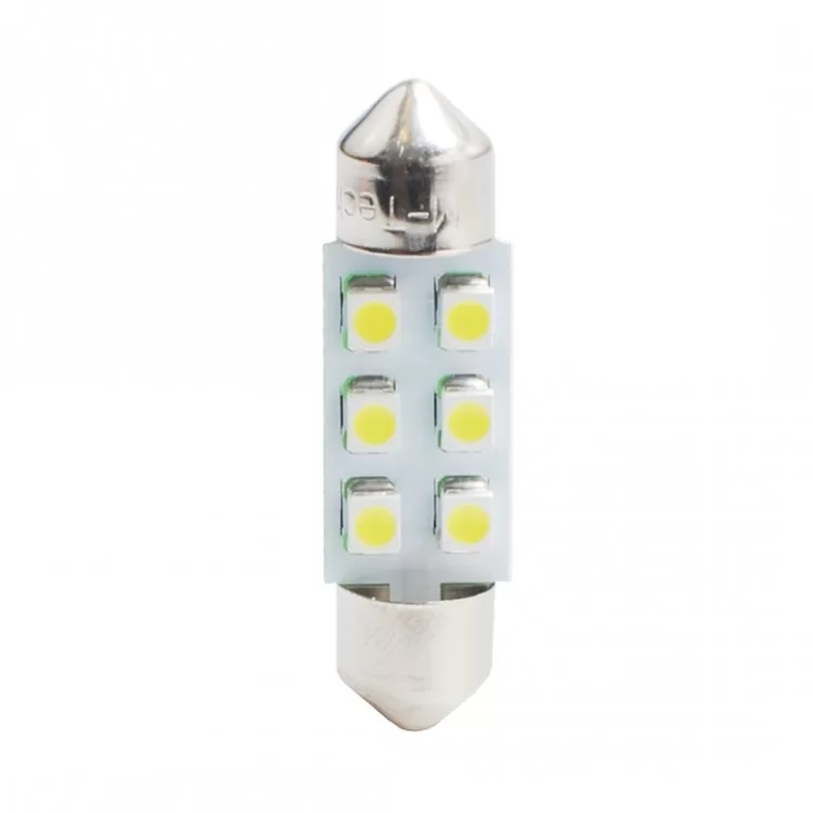 ΛΑΜΠΑΚΙΑ ΠΛΑΦΟΝΙΕΡΑΣ C5W/C10W 12V 0,48W SV8,5 36mm LED 6xSMD3528 ΚΙΤΡΙΝΟ BLISTER 2ΤΕΜ. M-TECH