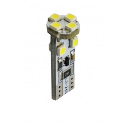 T10 W5W 12V W2,1x9,5d LED 8xSMD3528 ΛΕΥΚΟ (ΚΑΡΦΩΤΟ CAN-BUS) BLISTER 2ΤΕΜ. M-TECH
