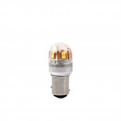 P21/5W 12/24V BAY15d 2,8W 15xSMD2835 LED ΛΕΥΚΟ CAN-BUS BLISTER M-TECH 1ΤΕΜ.