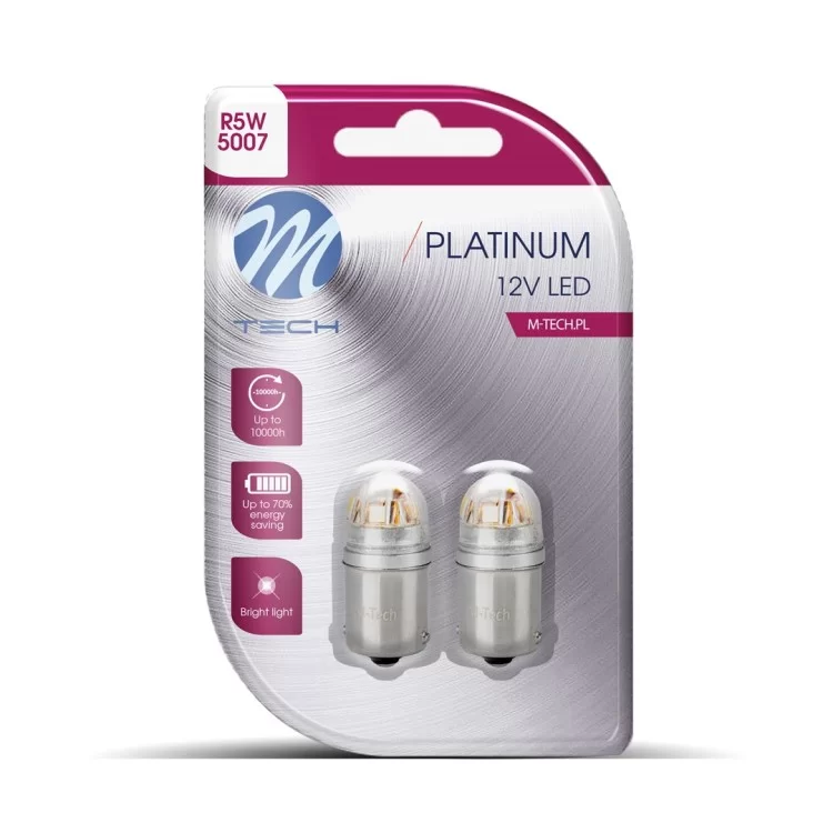 ΛΑΜΠΑΚΙΑ R5W 12/24V BA15s 5x2835SMD LED CAN-BUS ΛΕΥΚΟ (ΜΟΝΟΠΟΛΙΚΟ-ΦΟΥΝΤΟΥΚΙ) PLATINIUM BLISTER M-TECH - 2 ΤΕΜ. ΛΑΜΠΑΚΙΑ R5W 12/24V BA15s 5x2835SMD LED CAN-BUS ΛΕΥΚΟ (ΜΟΝΟΠΟΛΙΚΟ-ΦΟΥΝΤΟΥΚΙ) PLATINIUM BLISTER M-TECH - 2 ΤΕΜ.