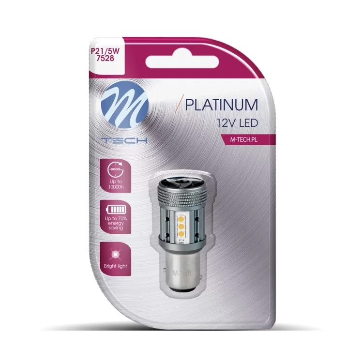 P21/5W 12/24V BAY15d 12xSMD3030 LED CAN-BUS ΚΟΚΚΙΝΟ PLATINIUM BLISTER M-TECH - 1 Τεμ. P21/5W 12/24V BAY15d 12xSMD3030 LED CAN-BUS ΚΟΚΚΙΝΟ PLATINIUM BLISTER M-TECH - 1 Τεμ.