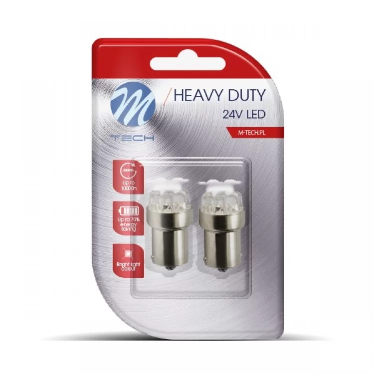 R5W/R10W 24V BA15s LED 9xSMD3014 ΛΕΥΚΟ (ΜΟΝΟΠΟΛΙΚΟ/ΦΟΥΝΤΟΥΚΙ) HEAVY DUTY BLISTER M-TECH - 2 ΤΕΜ. R5W/R10W 24V BA15s LED 9xSMD3014 ΛΕΥΚΟ (ΜΟΝΟΠΟΛΙΚΟ/ΦΟΥΝΤΟΥΚΙ) HEAVY DUTY BLISTER M-TECH - 2 ΤΕΜ.