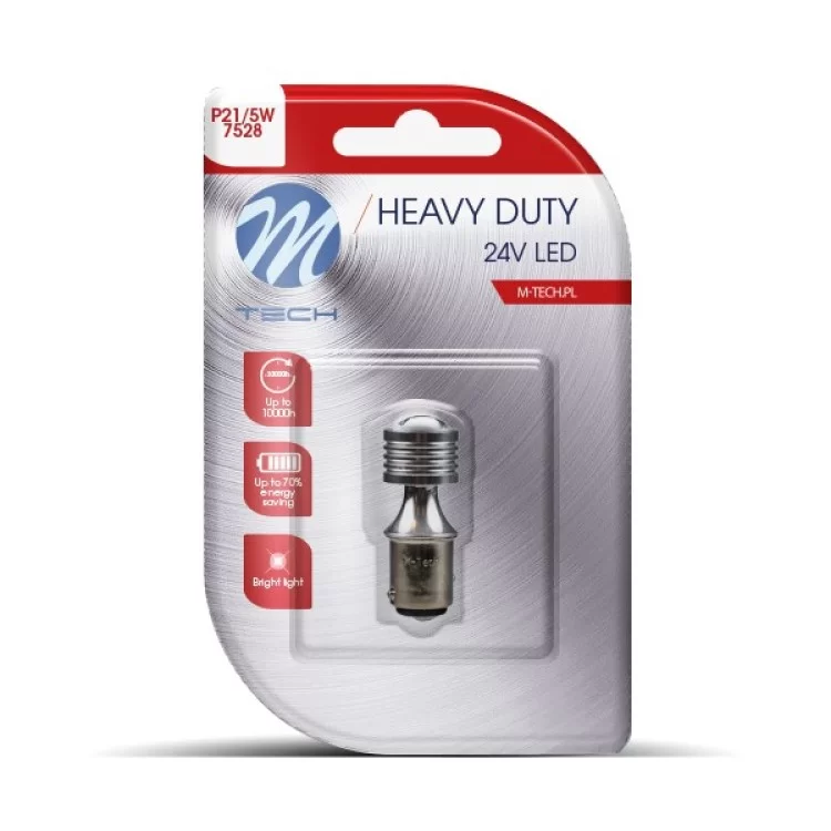 P21/5W 24V BAY15d 4xHP LED CAN-BUS ΛΕΥΚΟ HEAVY DUTY BLISTER M-TECH - 1 Τεμ. P21/5W 24V BAY15d 4xHP LED CAN-BUS ΛΕΥΚΟ HEAVY DUTY BLISTER M-TECH - 1 Τεμ.