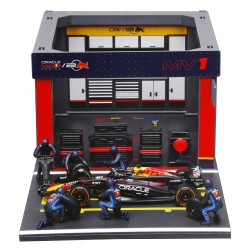 ΜΙΝΙΑΤΟΥΡΕΣ PIT STOP RED BULL RB20 VERSTAPPEN 1:43 BURAGO LAMPA 1ΤΕΜ.