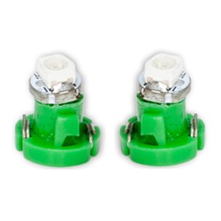 ΛΑΜΠΑΚΙΑ LED T3 12V 1xSMD LED 6.000K ΠΡΑΣΙΝΟ ΦΩΣ 8mm DGA - 2ΤΕΜ.
