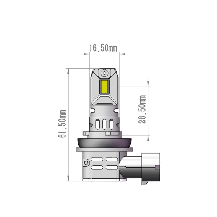 ΛΑΜΠΕΣ H11 12V 2x 21W max6.000K 4600lm PRO SMART SERIES LED M-TECH - 2 τεμ. ΛΑΜΠΕΣ H11 12V 2x 21W max6.000K 4600lm PRO SMART SERIES LED M-TECH - 2 τεμ.