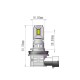 ΛΑΜΠΕΣ H11 12V 2x 21W max6.000K 4600lm PRO SMART SERIES LED M-TECH - 2 τεμ. ΛΑΜΠΕΣ H11 12V 2x 21W max6.000K 4600lm PRO SMART SERIES LED M-TECH - 2 τεμ.