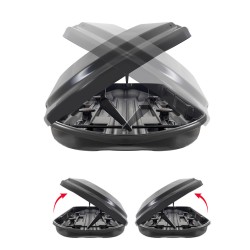 ΜΠΑΓΚΑΖΙΕΡΑ ΟΡΟΦΗΣ DIAMOND 500 DUO BLACK (ΜΑΥΡΗ/ΓΥΑΛΙΣΤΕΡΗ) MENABO