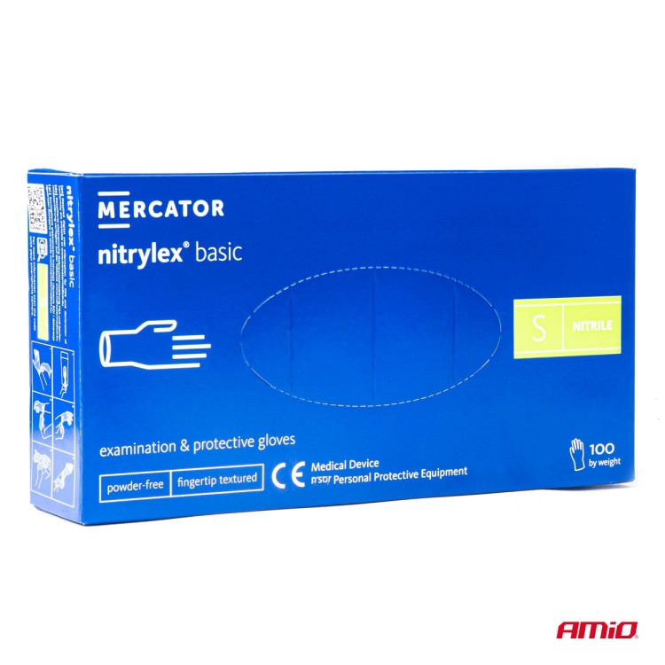 Amio - ΓΑΝΤΙΑ ΝΙΤΡΙΛΙΟΥ MERCATOR NITRYLEX BASIC ΣΕ ΜΠΛΕ ΧΡΩΜΑ SMALL (S) - 100 ΤΕΜ. (MER02956/AM) Amio - ΓΑΝΤΙΑ ΝΙΤΡΙΛΙΟΥ MERCATOR NITRYLEX BASIC ΣΕ ΜΠΛΕ ΧΡΩΜΑ SMALL (S) - 100 ΤΕΜ. (MER02956/AM)