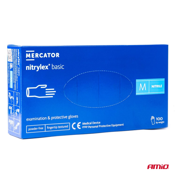 Amio - ΓΑΝΤΙΑ ΝΙΤΡΙΛΙΟΥ MERCATOR NITRYLEX BASIC ΣΕ ΜΠΛΕ ΧΡΩΜΑ MEDIUM (M) - 100 ΤΕΜ. (MER02957/AM) Amio - ΓΑΝΤΙΑ ΝΙΤΡΙΛΙΟΥ MERCATOR NITRYLEX BASIC ΣΕ ΜΠΛΕ ΧΡΩΜΑ MEDIUM (M) - 100 ΤΕΜ. (MER02957/AM)