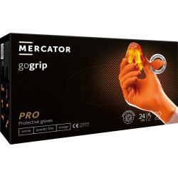 Amio - ΓΑΝΤΙΑ ΝΙΤΡΙΛΙΟΥ MERCATOR GOGRIP ΣΕ ΠΟΡΤΟΚΑΛΙ ΧΡΩΜΑ MEDIUM (M) - 50 ΤΕΜ. (MER20335/AM)