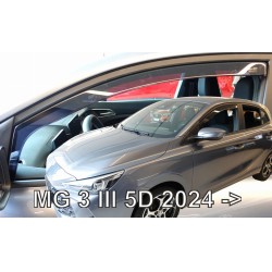 ΑΝΕΜΟΘΡΑΥΣΤΕΣ ΓΙΑ MG MG3 III 5D 2024+ ΣΕΤ ΑΥΤΟΚΙΝΗΤΟΥ ΑΠΟ ΕΥΚΑΜΠΤΟ ΦΙΜΕ ΠΛΑΣΤΙΚΟ HEKO - 4 ΤΕΜ