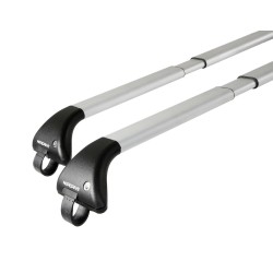 Nordrive - Μπάρα Snap-Fit αλουμινίου τηλεσκοπική 100>136cm με κλειδί πλήρες σετ με πόδια τύπου SW - 2 τεμ. (N15013)