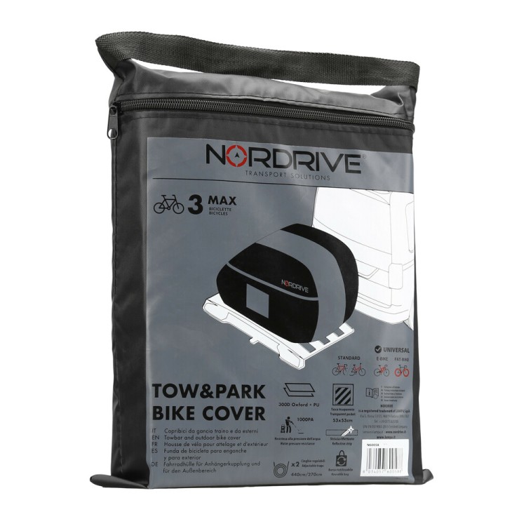 Nordrive - Κουκούλα/κάλυμμα για 3 ποδήλατα 190x50x130cm για βάση κοτσαδόρου Tow & Park Bike Cover - 1 τεμ. (L.N60058) Nordrive - Κουκούλα/κάλυμμα για 3 ποδήλατα 190x50x130cm για βάση κοτσαδόρου Tow & Park Bike Cover - 1 τεμ. (L.N60058)
