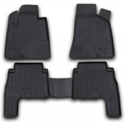 ΠΑΤΑΚΙΑ ΣΕ ΣΚΑΦΗ TPE ΛΑΣΤΙΧΟ ΓΙΑ HYUNDAI SANTA FE 2006-2010  ΣΕ ΜΑΥΡΟ ΧΡΩΜΑ NOVLINE - 4 ΤΕΜ.