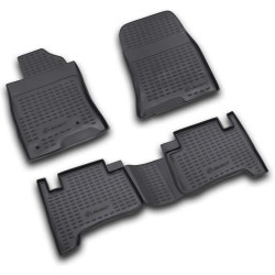 ΠΑΤΑΚΙΑ ΣΕ ΣΚΑΦΗ TPE ΛΑΣΤΙΧΟ ΓΙΑ TOYOTA LAND CRUISER PRADO 2003-2009  ΣΕ ΑΝΘΡΑΚΙ ΣΚΟΥΡΟ ΓΚΡΙ ΧΡΩΜΑ NOVLINE - 4 ΤΕΜ.