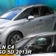 ΑΝΕΜΟΘΡΑΥΣΤΕΣ ΓΙΑ CITROEN C4 PICASSO / GRAND MK2 5D 2013-2020 ΖΕΥΓΑΡΙ ΑΠΟ ΕΥΚΑΜΠΤΟ ΦΙΜΕ ΠΛΑΣΤΙΚΟ HEKO - 2 ΤΕΜ.