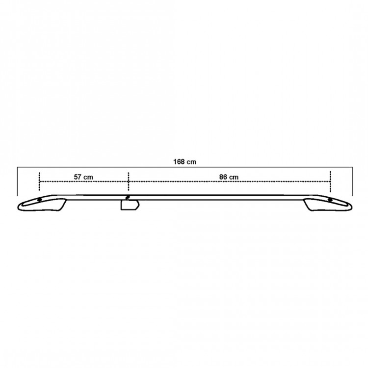 ΜΠΑΡΕΣ ΟΡΟΦΗΣ ΓΙΑ MERCEDES CITAN ELEGANCE W415 2013+ ΚΟΝΤΟ / RENAULT KANGOO 2008-2021 ΠΑΡΑΛΛΗΛΕΣ ΑΛΟΥΜΙΝΙΟΥ ΑΣΗΜΙ