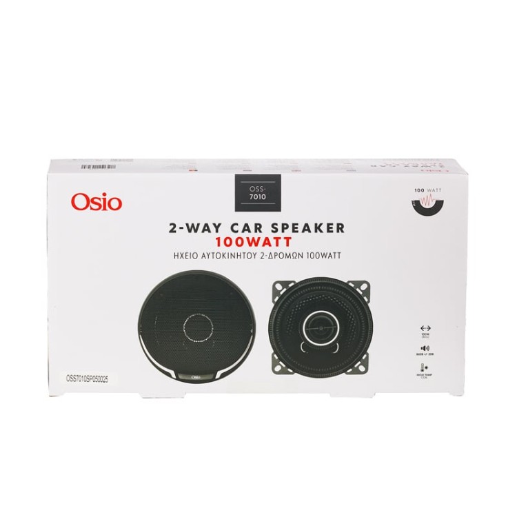 ΗΧΕΙΑ 2 ΔΡΟΜΩΝ 4inc 100mm ΣΤΡΟΓΓΥΛΑ 100W 86dB OSIO - 2 ΤΕΜ. ΗΧΕΙΑ 2 ΔΡΟΜΩΝ 4inc 100mm ΣΤΡΟΓΓΥΛΑ 100W 86dB OSIO - 2 ΤΕΜ.