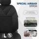 ΚΑΛΥΜΜΑΤΑ ΚΑΘΙΣΜΑΤΩΝ OTOM RUBY 1202 GREY/BLACK ΜΑΥΡΟ/ΓΚΡΙ ΣΚΟΥΡΟ ΛΙΝΟ & ΔΕΡΜΑΤΙΝΗ SETΑΜΙΟ - 1 σετ.