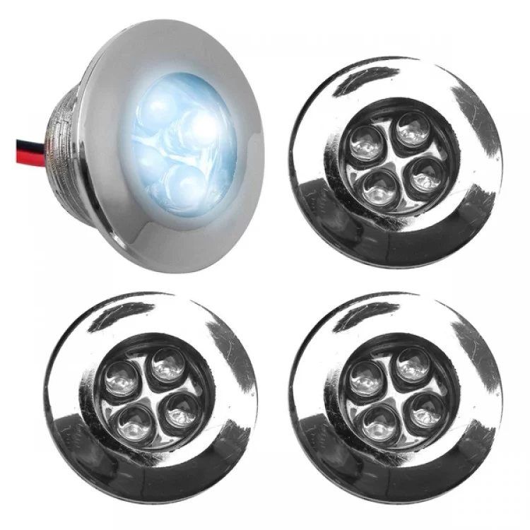 SIDESKIRT ΜΕ 4 LED ΛΕΥΚΑ 4ΤΜΧ. SIDESKIRT ΜΕ 4 LED ΛΕΥΚΑ 4ΤΜΧ.