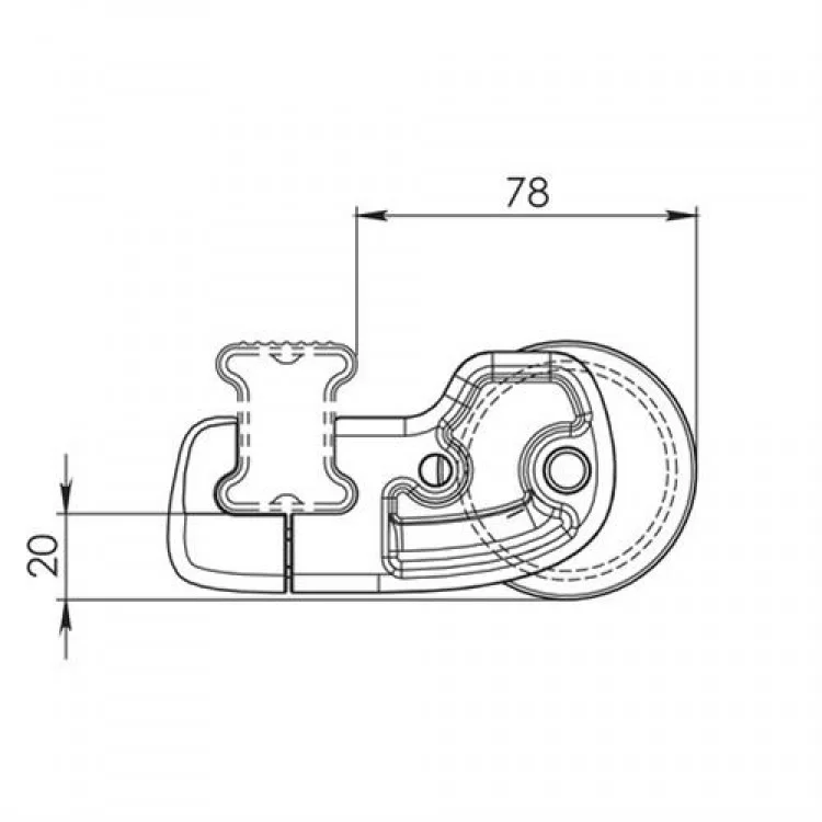 ROLLER ΓΙΑ ΜΠΑΡΕΣ ΜΑΥΡΕΣ Κ-0 L64CM ROLLER ΓΙΑ ΜΠΑΡΕΣ ΜΑΥΡΕΣ Κ-0 L64CM