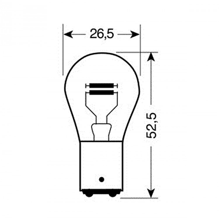 ΛΑΜΠΑ P21/4W BAZ15d ΔΙΠΟΛΙΚΗ ΠΑΡΑΚΕΝΤΡΗ ΛΑΜΠΑ P21/4W BAZ15d ΔΙΠΟΛΙΚΗ ΠΑΡΑΚΕΝΤΡΗ