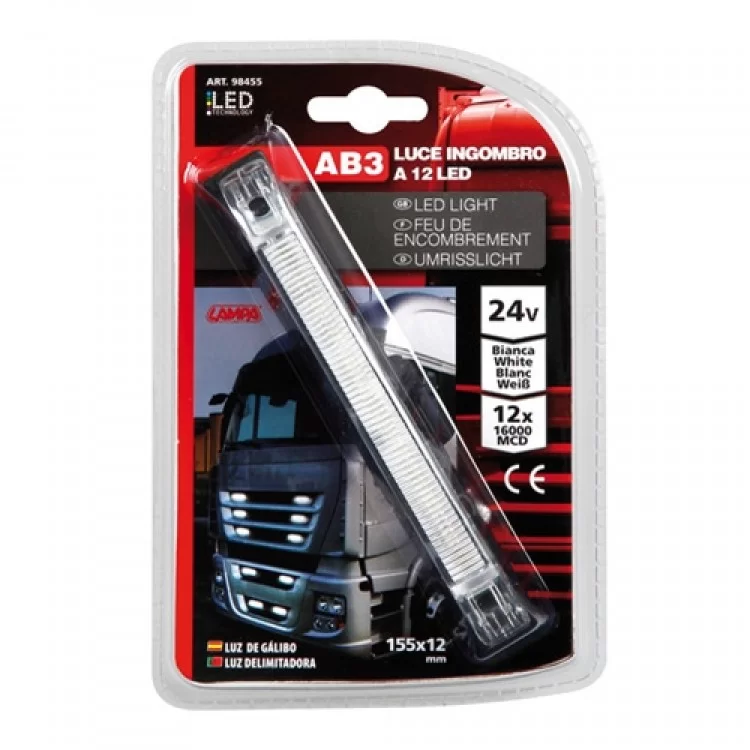 ΦΩΣ ΦΟΡΤΗΓΟΥ 12LED ΛΕΥΚΟ 24V 155mm ΦΩΣ ΦΟΡΤΗΓΟΥ 12LED ΛΕΥΚΟ 24V 155mm