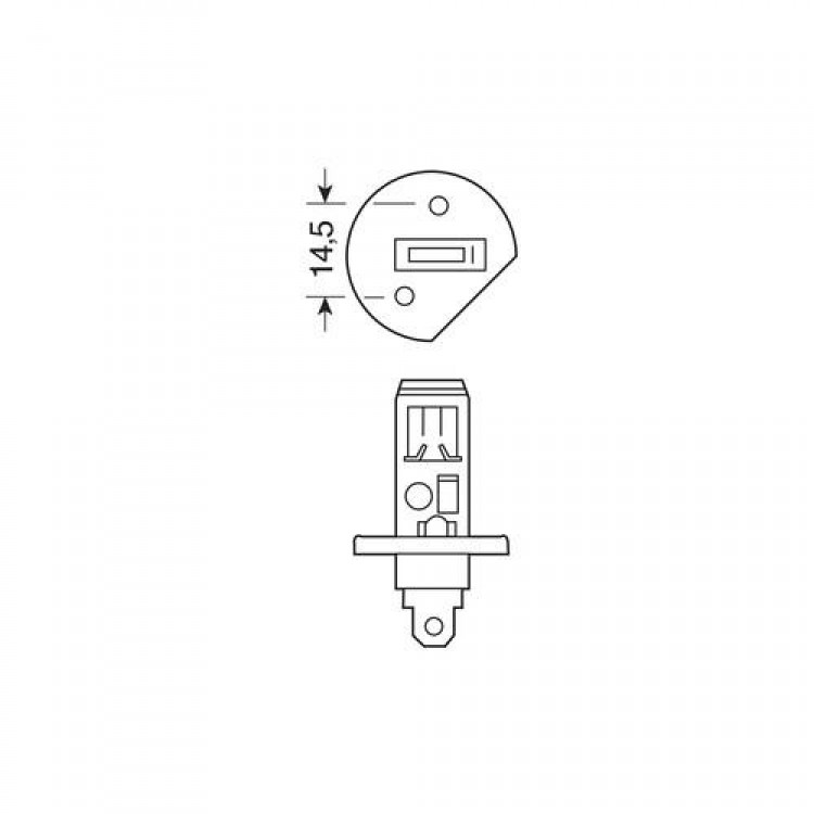 H1 24/28V P14,5s HYPER-LED39 ΛΕΥΚΟ 1ΤΕΜ.