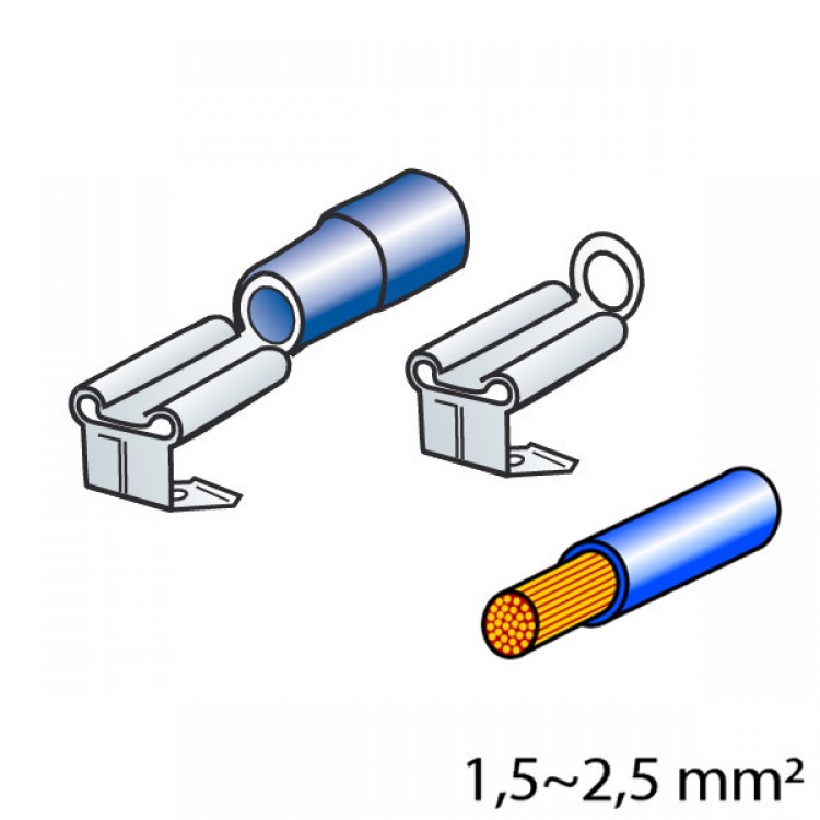 ΦΙΣΑΚΙΑ 6.3 x 0.8mm (40τμχ.) ΦΙΣΑΚΙΑ 6.3 x 0.8mm (40τμχ.)