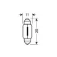 ΛΑΜΠΑ ΣΩΛΗΝΩΤΗ C5W/12V SV8,5x8 ΛΑΜΠΑ ΣΩΛΗΝΩΤΗ C5W/12V SV8,5x8