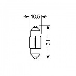 ΛΑΜΠΑΚΙΑ ΣΩΛΗΝΩΤΑ 12V/10W ΠΡΑΣΙΝΑ