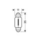 ΛΑΜΠΑΚΙΑ ΠΛΑΦΟΝΙΕΡΑΣ C10W 12V 10W SV8,5-8 (11x35mm) BLUE DYED-GLASS BLISTER - 2 ΤΕΜ. ΛΑΜΠΑΚΙΑ ΠΛΑΦΟΝΙΕΡΑΣ C10W 12V 10W SV8,5-8 (11x35mm) BLUE DYED-GLASS BLISTER - 2 ΤΕΜ.