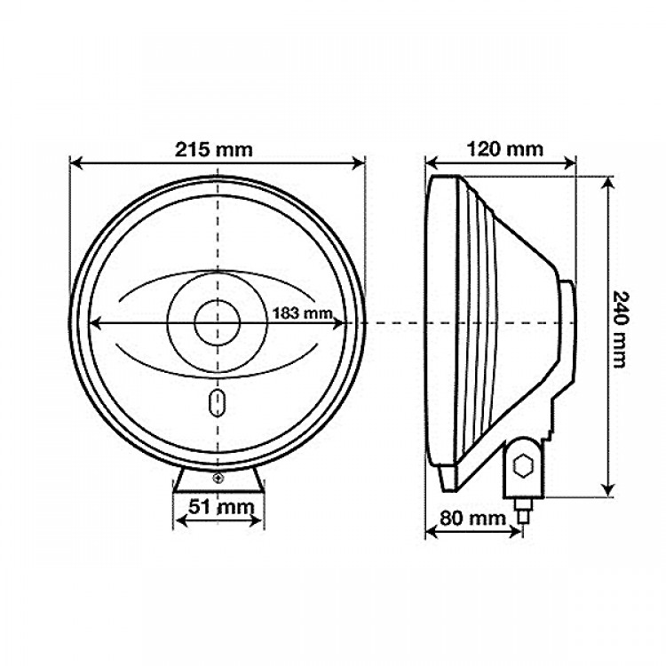 ΠΡΟΒΟΛΕΑΣ ANGEL-EYES 12/24V H3 130W ΛΕΥΚΟΣ