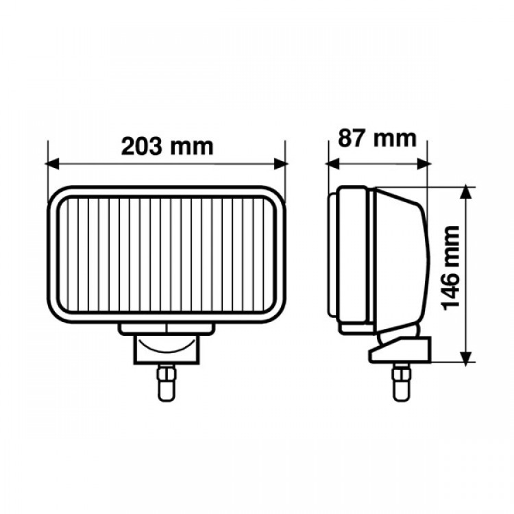 ΠΡΟΒΟΛΕΑΣ MAXTEL 12/24V H3 130W ΠΡΟΒΟΛΕΑΣ MAXTEL 12/24V H3 130W
