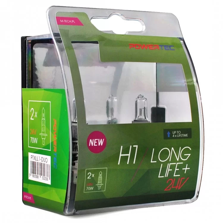 H1 24V 70W P14,5s POWERTEC LONG LIFE ΑΛΟΓΟΝΟΥ BLISTER 2ΤΕΜ. M-TECH H1 24V 70W P14,5s POWERTEC LONG LIFE ΑΛΟΓΟΝΟΥ BLISTER 2ΤΕΜ. M-TECH