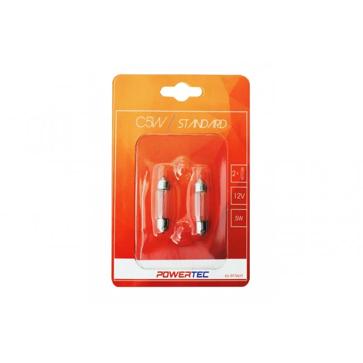 ΛΑΜΠΑΚΙΑ ΠΛΑΦΟΝΙΕΡΑΣ C5W 12V 5W SV8,5-8 11x36mm POWERTEC STANDARD ΑΛΟΓΟΝΟΥ 2ΤΕΜ. ΛΑΜΠΑΚΙΑ ΠΛΑΦΟΝΙΕΡΑΣ C5W 12V 5W SV8,5-8 11x36mm POWERTEC STANDARD ΑΛΟΓΟΝΟΥ 2ΤΕΜ.