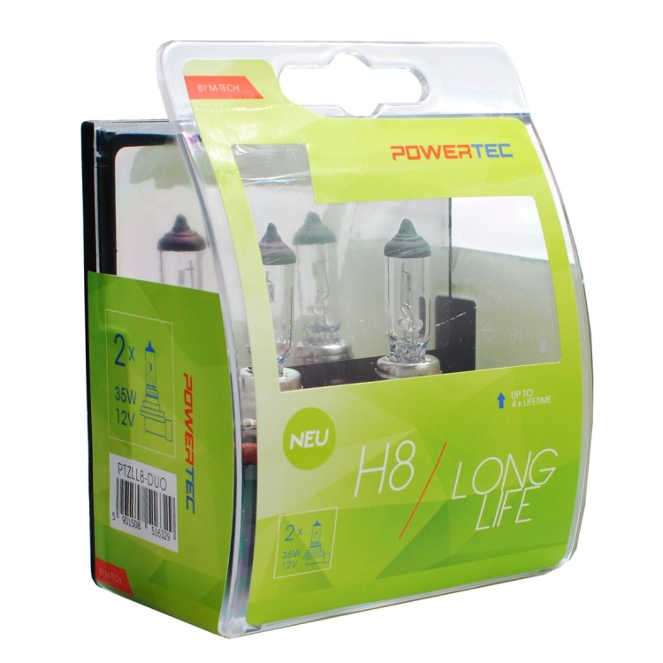 H8 12V 35W PGJ19-1 POWERTEC LONG LIFE (up to 3.200k) ΑΛΟΓΟΝΟΥ M-TECH - 2 τεμ H8 12V 35W PGJ19-1 POWERTEC LONG LIFE (up to 3.200k) ΑΛΟΓΟΝΟΥ M-TECH - 2 τεμ