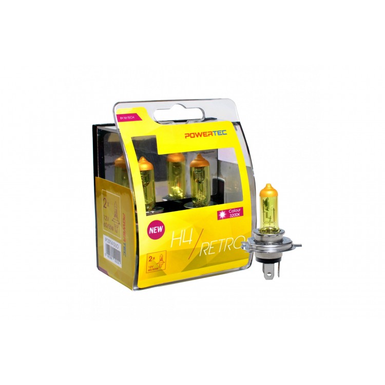 H4 12V 60/55W P43t POWERTEC RETRO (ΚΙΤΡΙΝΕΣ ΛΑΜΠΕΣ) 2ΤΕΜ. H4 12V 60/55W P43t POWERTEC RETRO (ΚΙΤΡΙΝΕΣ ΛΑΜΠΕΣ) 2ΤΕΜ.