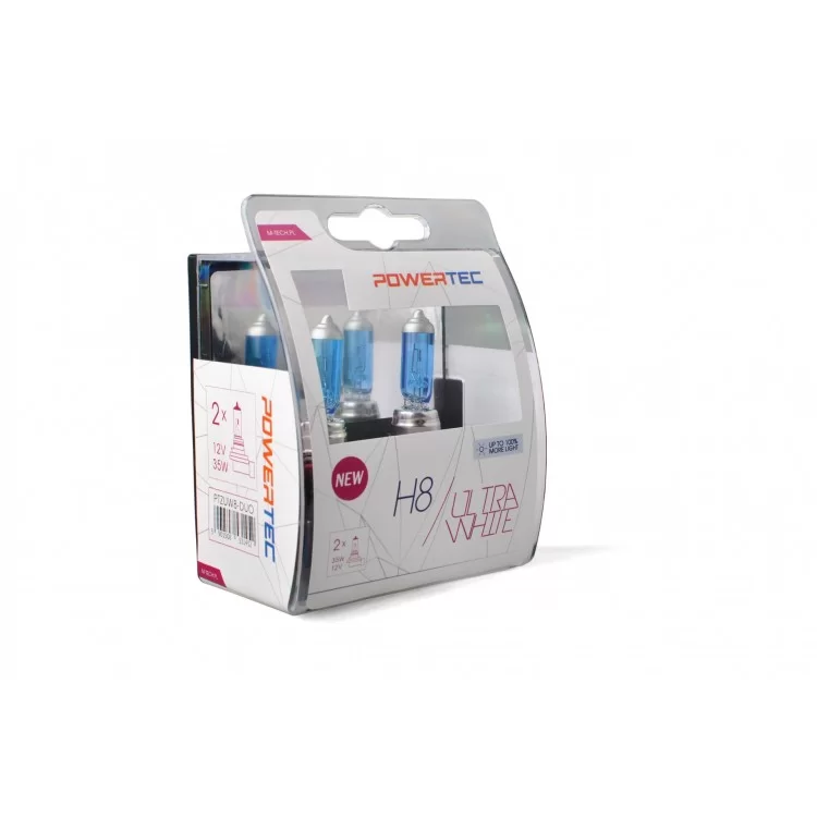H8 12V 35W PGJ19-1 POWERTEC ULTRA WHITE 2ΤΕΜ. M-TECH H8 12V 35W PGJ19-1 POWERTEC ULTRA WHITE 2ΤΕΜ. M-TECH