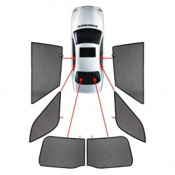 CarShades - ΚΟΥΡΤΙΝΑΚΙΑ  CAR SHADES ΓΙΑ JEEP CHEROKEE (KL) 5D 2013+ - 6 ΤΕΜ. (PVC.JEE-CHER-5-C)