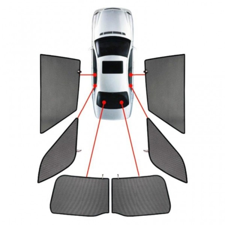 CarShades - ΚΟΥΡΤΙΝΑΚΙΑ  CAR SHADES ΓΙΑ SUZUKI S-CROSS 5D 2022+ - 6 ΤΕΜ. (PVC.SUZ-SCRO-5-B)