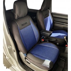 ΗΜΙΚΑΛΥΜΜΑΤΑ ΚΑΘΙΣΜΑΤΩΝ BUCKET RECARO ΣΕ ΜΑΥΡΟ ΜΕ ΜΠΛΕ ΧΡΩΜΑ ΑΠΟ 100% ΔΙΑΠΝΕΟΝ ΒΑΜΒΑΚΕΡΟ ΥΦΑΣΜΑ ΚΑΙ ΨΑΘΑ ΑΠΟ 100% ΧΟΡΤΟ ΜΕ ΠΡΟΣΚΕΦΑΛΑ RACE AXION - 2 ΤΕΜ.