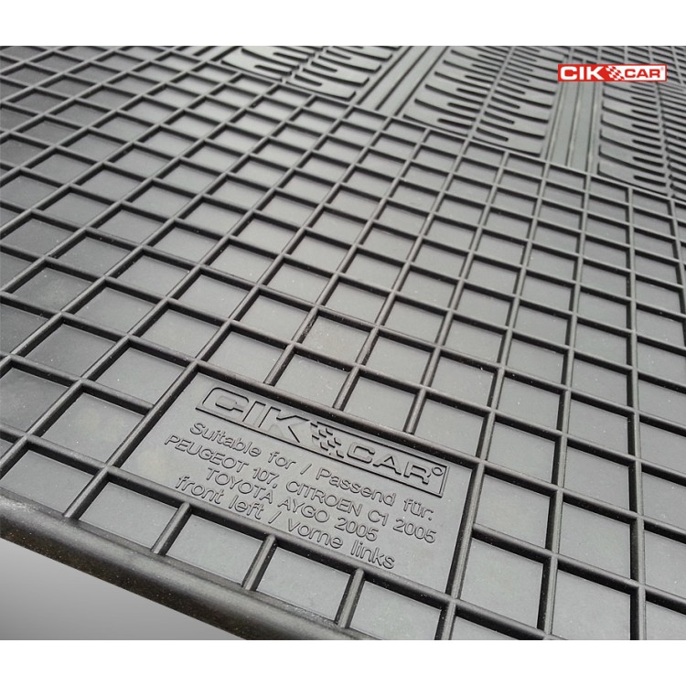 ΜΑΡΚΕ ΠΑΤΑΚΙΑ ΣΕ ΣΚΑΦΗ ΛΑΣΤΙΧΟ ΓΙΑ CITROEN C1 / PEUGEOT 107 / TOYOTA AYGO 2005-2014 ΣΕ ΜΑΥΡΟ ΧΡΩΜΑ ΧΩΡΙΣ ΚΟΥΜΠΩΜΑΤΑ CIK - 4 ΤΕΜ. ΜΑΡΚΕ ΠΑΤΑΚΙΑ ΣΕ ΣΚΑΦΗ ΛΑΣΤΙΧΟ ΓΙΑ CITROEN C1 / PEUGEOT 107 / TOYOTA AYGO 2005-2014 ΣΕ ΜΑΥΡΟ ΧΡΩΜΑ ΧΩΡΙΣ ΚΟΥΜΠΩΜΑΤΑ CIK - 4 ΤΕΜ.